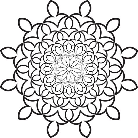 Mandala coloring pages 13123051 Vector Art at Vecteezy