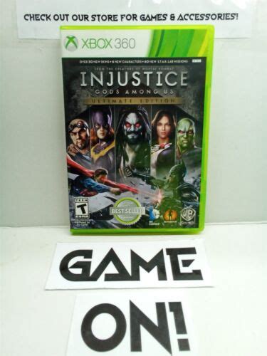 Injustice Gods Among Us Ultimate Edition Xbox 360 2013 Complete