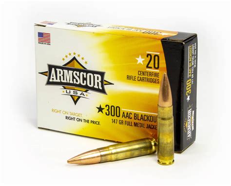 Armscor Fac300aac1n Rifle 300 Blackout 147 Gr Full Metal Jacket Fmj