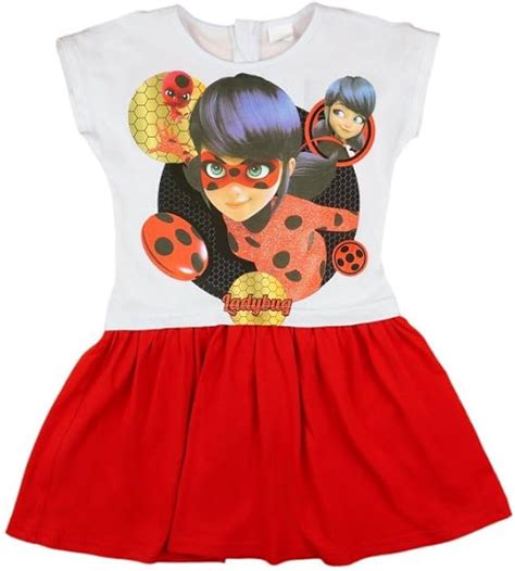 Disney Miraculous M Dchen Kleid Lady Bug Sommer Kleid Mit Motiv