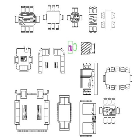 Autocad Hotel Restaurant Blocks Dwg Models