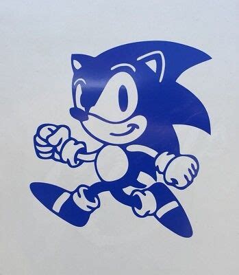 Sonic The Hedgehog - Full Body - Vinyl Car Window and Laptop Decal ...