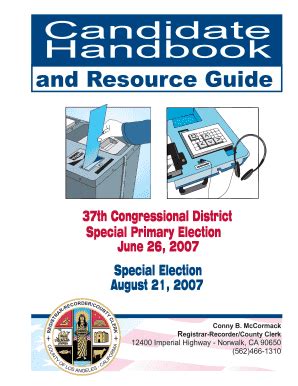 Fillable Online Rrcc Lacounty Cand Handbook Covercdr Fax Email Print