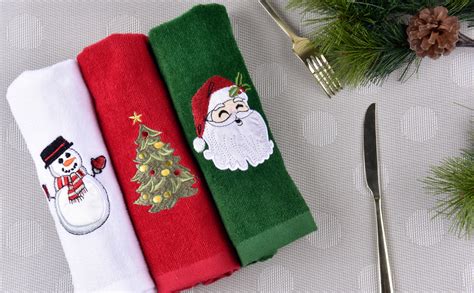 Amazon Christmas Kitchen Towels Set Of Cotton Christmas Hand