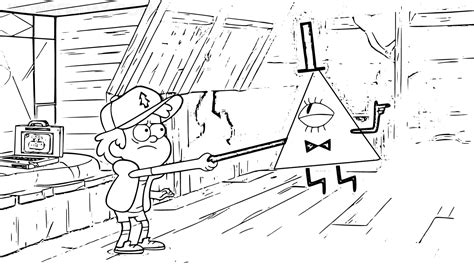 Bill Cipher Gravity Falls Coloring Pages Para Dibujos Colorear Drawings