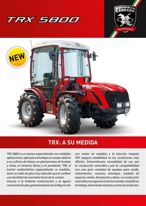 Nuevo Modelo Trx De Antonio Carraro Tractores Lorca Hermanos