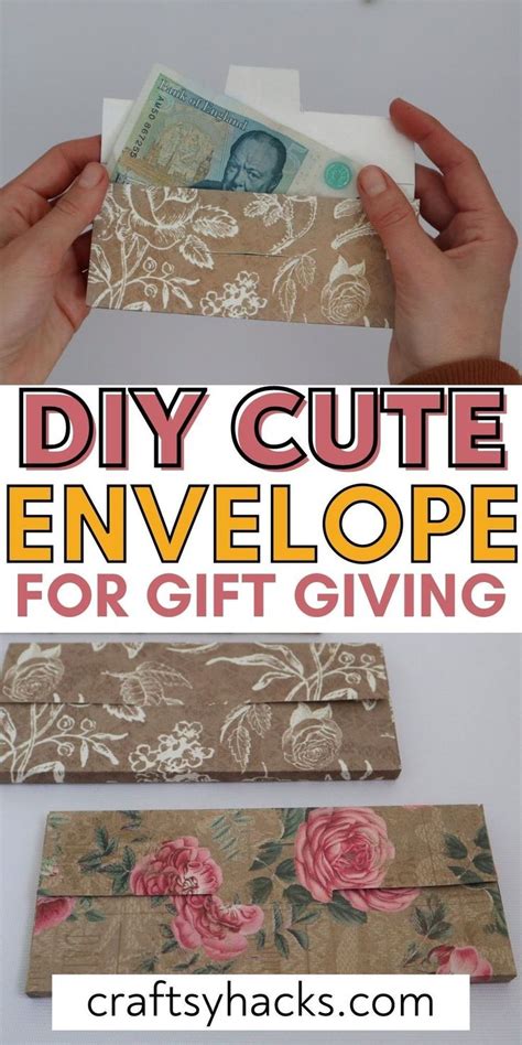 Diy Paper Envelopes Gift Card Envelope Envelope Diy Paper Homemade