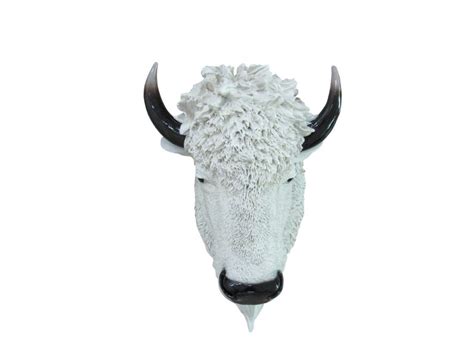 White Buffalo Head Wall Mount - ABC Distributors, Inc.