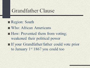 The "Grandfather Clause" is Enacted - African American Registry