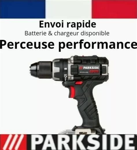 PARKSIDE PERFORMANCE PERCEUSE VISSEUSE Sans Fil PABSP 20 Li B2 20 Pack