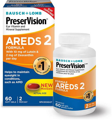 Preservision Areds 2 Suplemento De Vitaminas Y Minerales Para Ojos Contiene Luteína Vitamina C