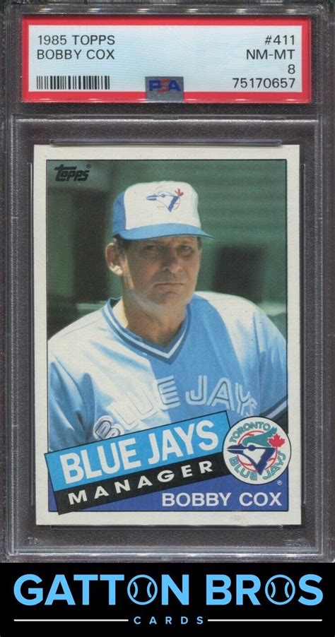 1985 Topps Bobby Cox 411 PSA 8 NM MT EBay