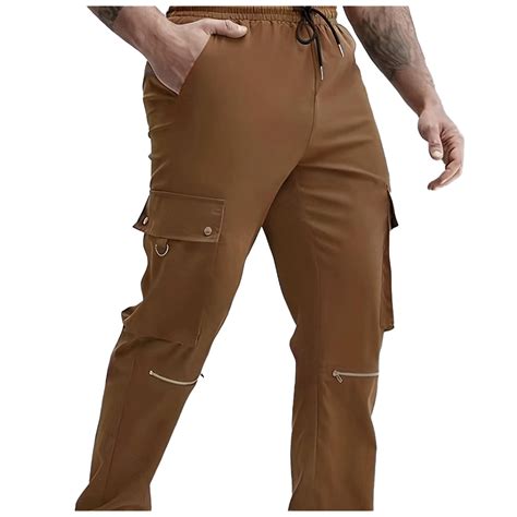 WEAIXIMIUNG Male XL Men S Cargo Pants With Pockets Men S Zipper Spring