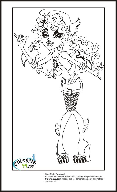 154 Dessins De Coloriage Monster High à Imprimer Sur Page 9