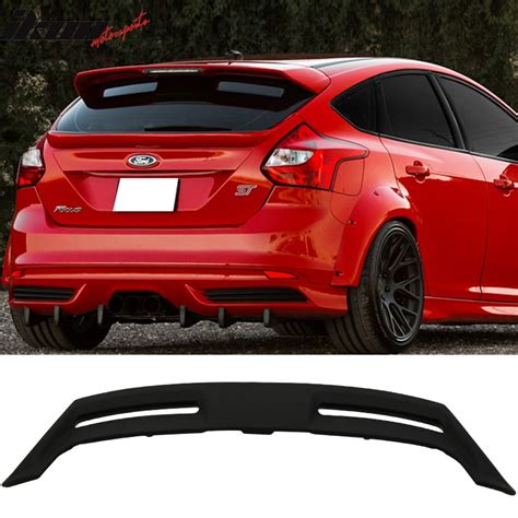 Compatible With 12 13 14 15 16 17 18 Ford Focus Hatchback St Oe Style Rear Roof Spoiler Window