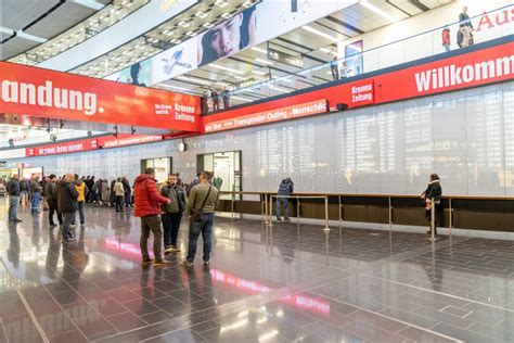 Vienna Austria January 08 2020 Vienna International Airport Arrival Area Editorial