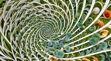 Espiral de Fibonacci Composição Perfeita em Fotos