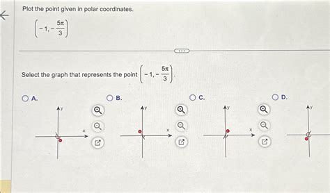 Solved Plot The Point Given In Polar