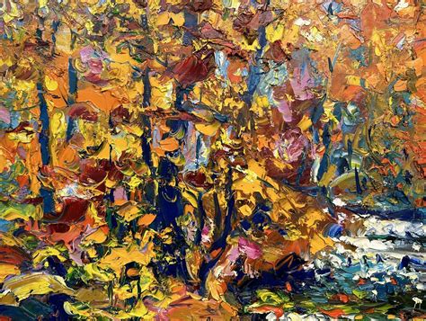 Enchanted Autumn Zakarpattia Ukraine Oil Painting By Andrii