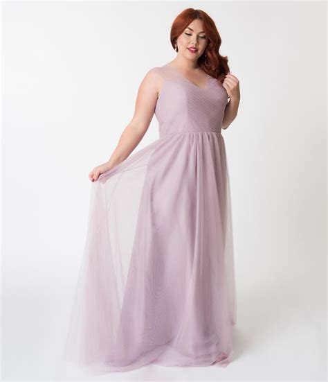 Plus Size Mauve Mesh Wrapped Sweetheart Neckline Long Dress