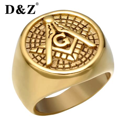 Aliexpress Buy D Z Vintage Gold Color Men Freemasonry Masonic