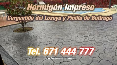 Hormigón Impreso Gargantilla del Lozoya y Pinilla de Buitrago