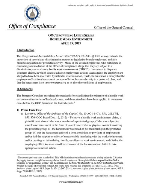 Hostile Work Environment Memo Pdf Sexual Harassment Hostile Work Environment