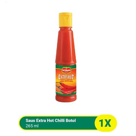Jual SAUS SAMBAL DEL MONTE ML DEL MONTE EXTRA HOT CHILLI SAUCE PET Shopee Indonesia