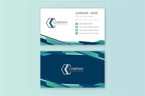 Premium Vector Technology Corporate Company Visiting Card Template