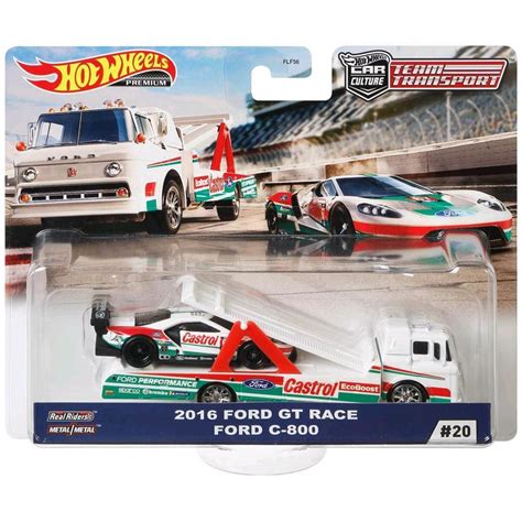 Mattel Hot Wheels Team Transport Ford Gt Race Ford C GJT Spar Toys