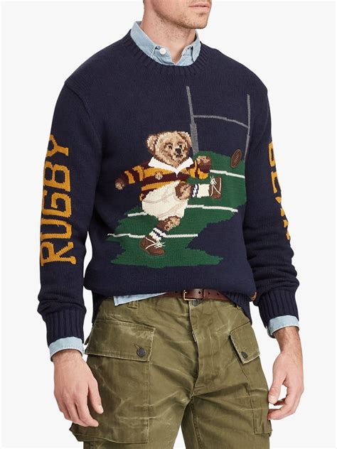 Polo Ralph Lauren Rugby Bear Sweater Navy Polo Ralph Lauren Mens