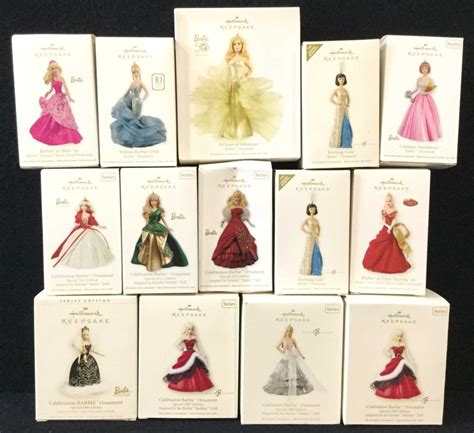 Lot 14 Hallmark Barbie Keepsake Christmas Ornaments