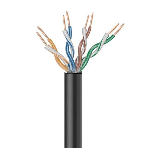 Cable Utp Cat E Para Intemperie Negro Steren Tienda E