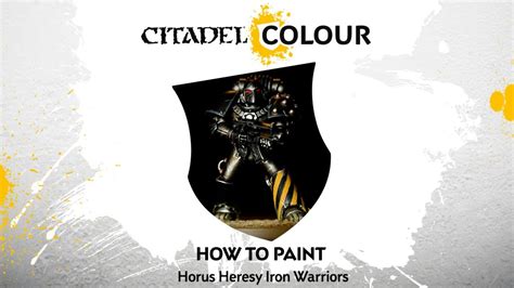 How To Paint Horus Heresy Iron Warriors Youtube