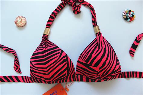 Zebra Stripes Swimwear Swimsuit Bikini Red On Luulla