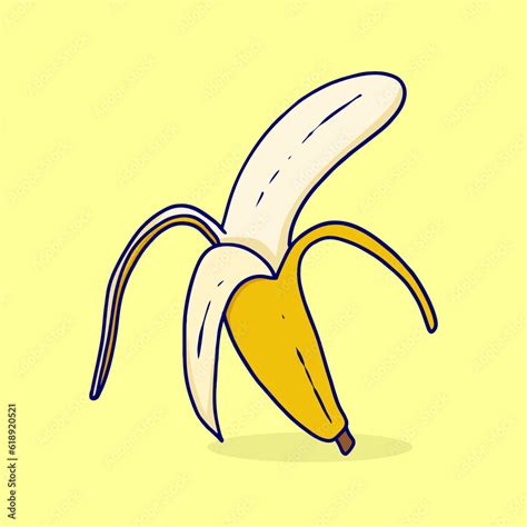 Banana Split Cartoon Illustration Stock Vector | Adobe Stock