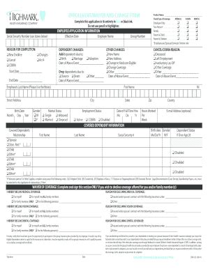 Fillable Online Enr R Enrollment Waiver And Change Form Cpa