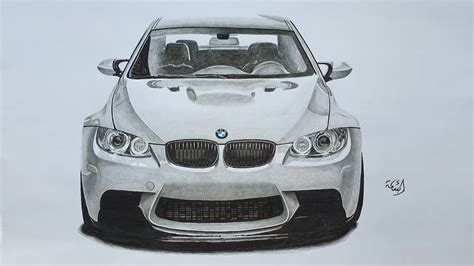 Realistic Car Drawing Bmw Youtube