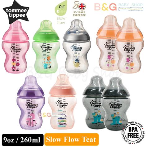 Tommee Tippee Closer To Nature Tinted Baby Feeding Milk Bottle With