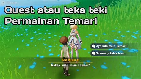 Quest Atau Teka Teki Temari Inazuma Genshin Impact Youtube