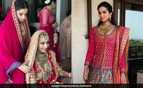 For Sonam Kapoor's Wedding, Sister Of The Bride Rhea Wore Abu-Sandeep ...