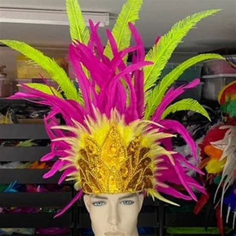 Male Samba Costume Set Feather Piece Parade Feather Fantasy Etsy