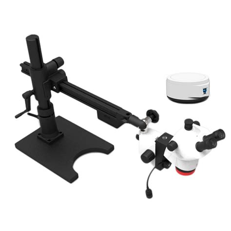 Labomed Luxeo 6z Zoom Stereo Digital Microscope Package On Arm Stand