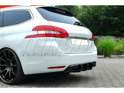 Peugeot 308 MK2 GT Facelift Intenso Rear Bumper Extension