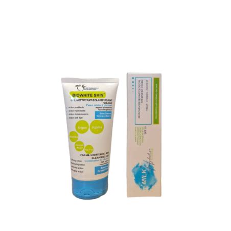 Pack Naturallabo Gel Nettoyant Biowhite Skin Creme Hydratnte Spf Milk