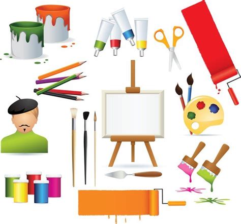 Vector Drawing Supplies Free Vector Download | FreeImages