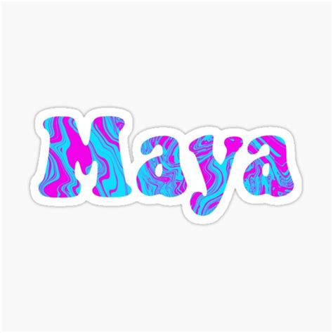 Maya Sticker For Sale By Lraestudios Redbubble