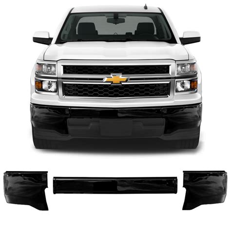 2014 2015 Chevy Silverado 1500 Front Bumper Cover Chrome Delete Bumpershellz