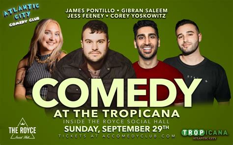 Gibran Saleem, Jess Feeney, Corey Yoskowitz, James Pontillo - Atlantic City Comedy Club ...