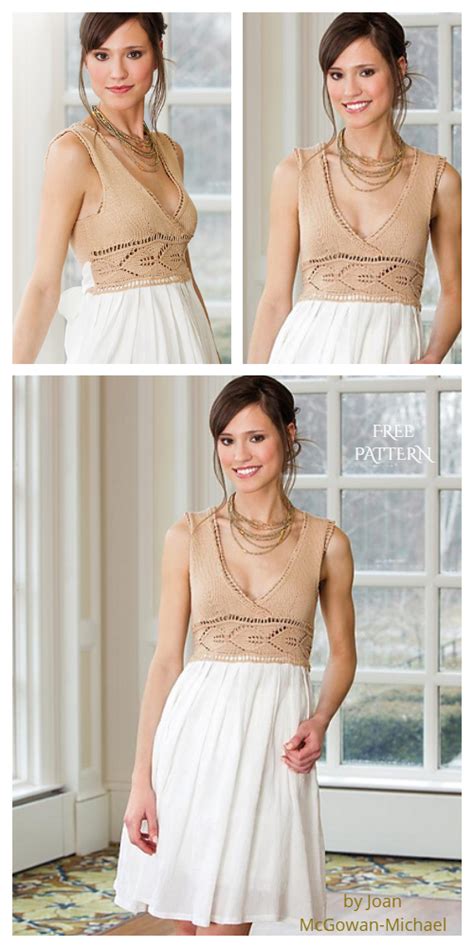 Knit Fabric Sundress Free Knitting Patterns Knitting Pattern